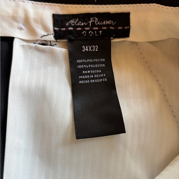Alan Flusser Men's Black Golf Pants 34W/32L NWT - Picture 4 of 5